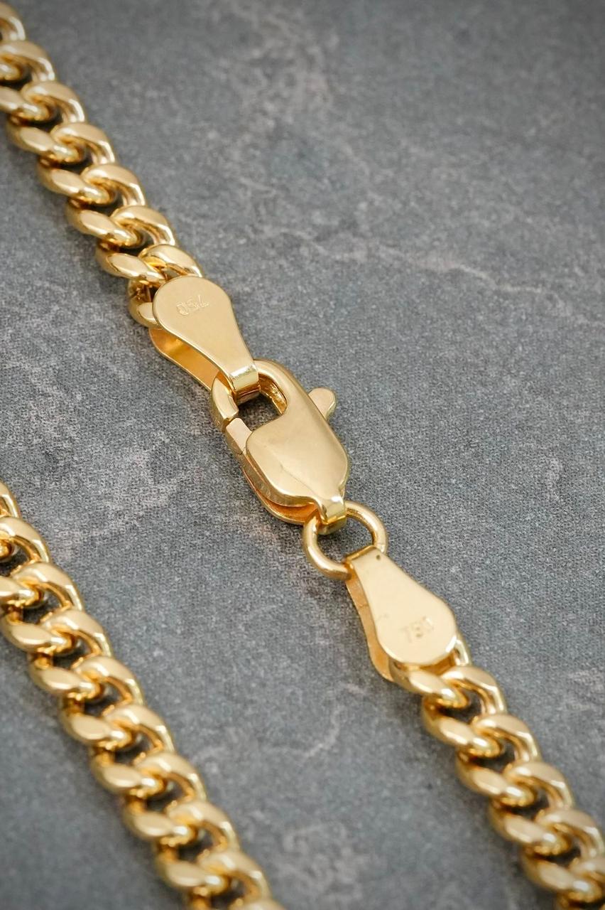 Pulso Cubano 4.5gr / 22cm / 3.8mm — Oro Amarillo