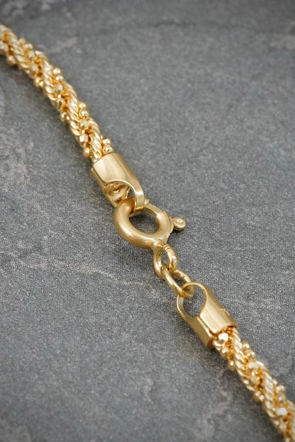 Pulso Lazo Diamantado 3.3gr / 19.5cm / 2.5mm — Oro Amarillo