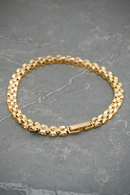 Pulso Rx 9.85gr / 18.5cm / 5mm — Oro Amarillo