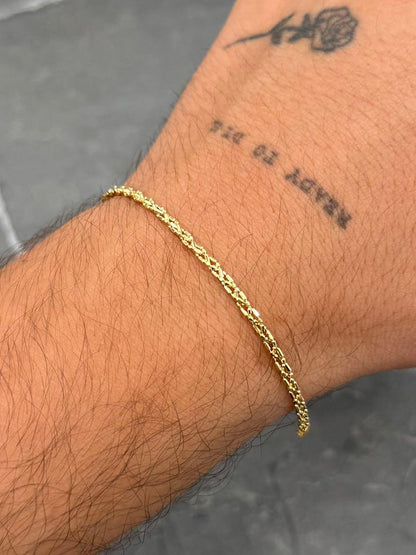 Pulso Palito Bolita 2.3gr / 19cm / 2mm — Oro Amarillo