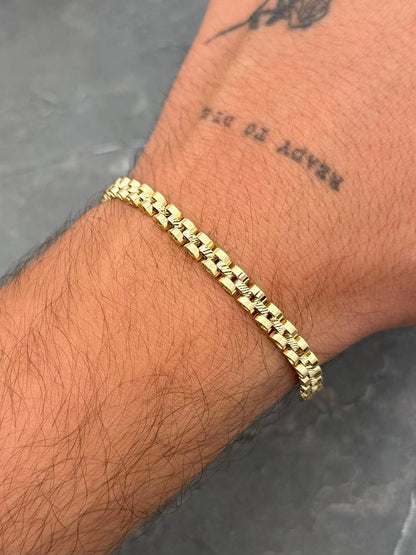 Pulso Rx 9.85gr / 18.5cm / 5mm — Oro Amarillo