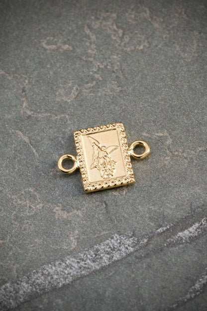 Herraje Arcangel San Miguel 0.5gr / 1.4cm / 10mm — Oro Amarillo