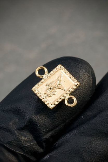 Herraje Arcangel San Miguel 0.5gr / 1.4cm / 10mm — Oro Amarillo