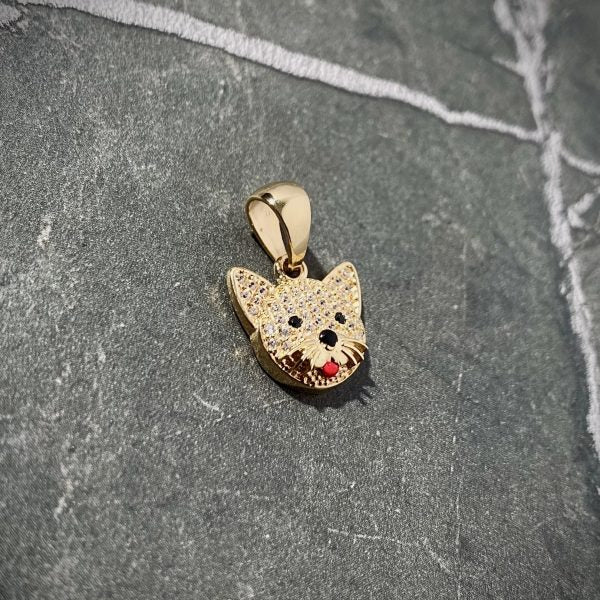 Dije perro 2.15gr / 2cm / Oro Amarillo Nac B