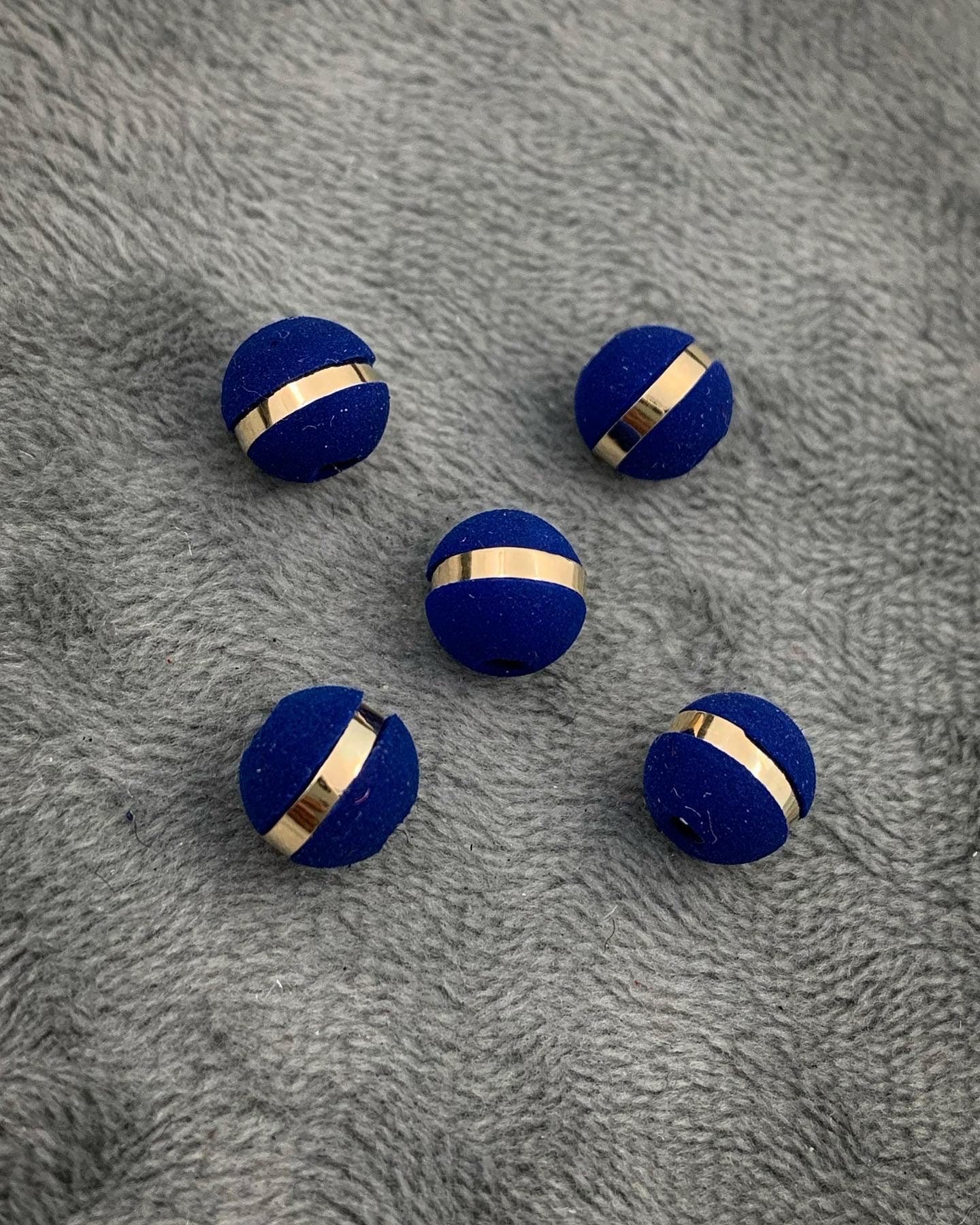 Neoros azules 8mm 1 raya Oro Amarillo (Joya) B