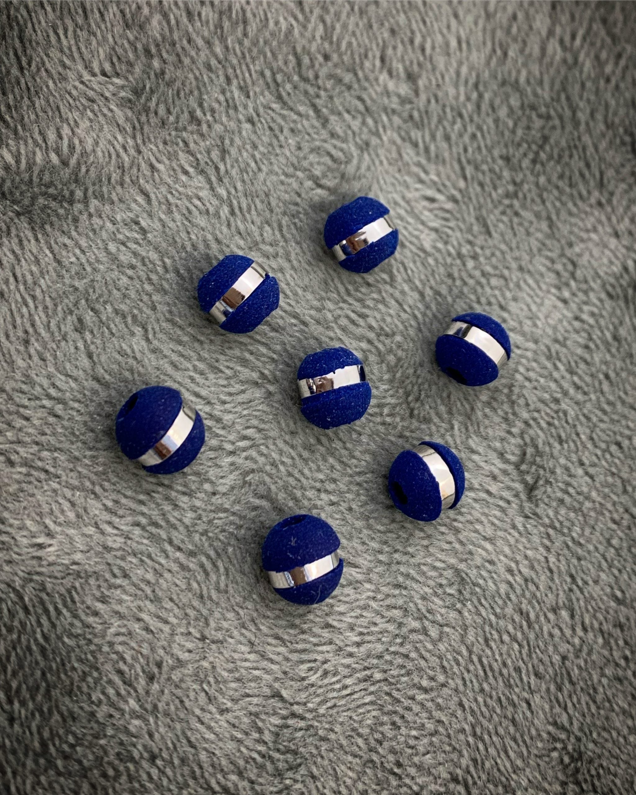 Neoro azul 6mm 1 raya 0.06gr / Oro Blanco Nac B
