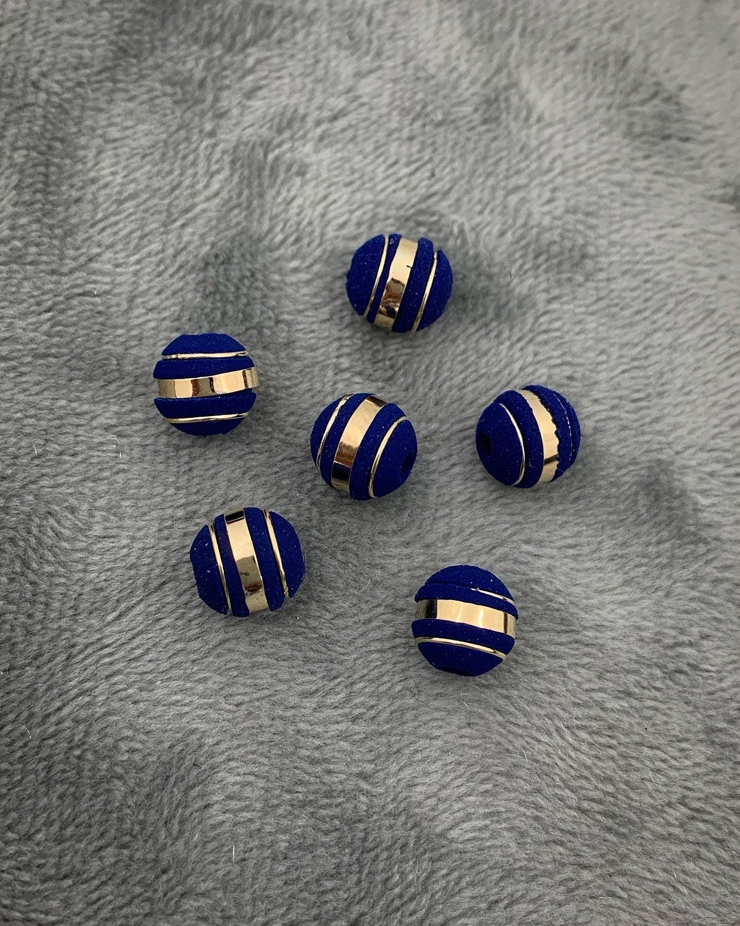 Neoros azules 8mm 3 rayas Oro Amarillo (Joya) B
