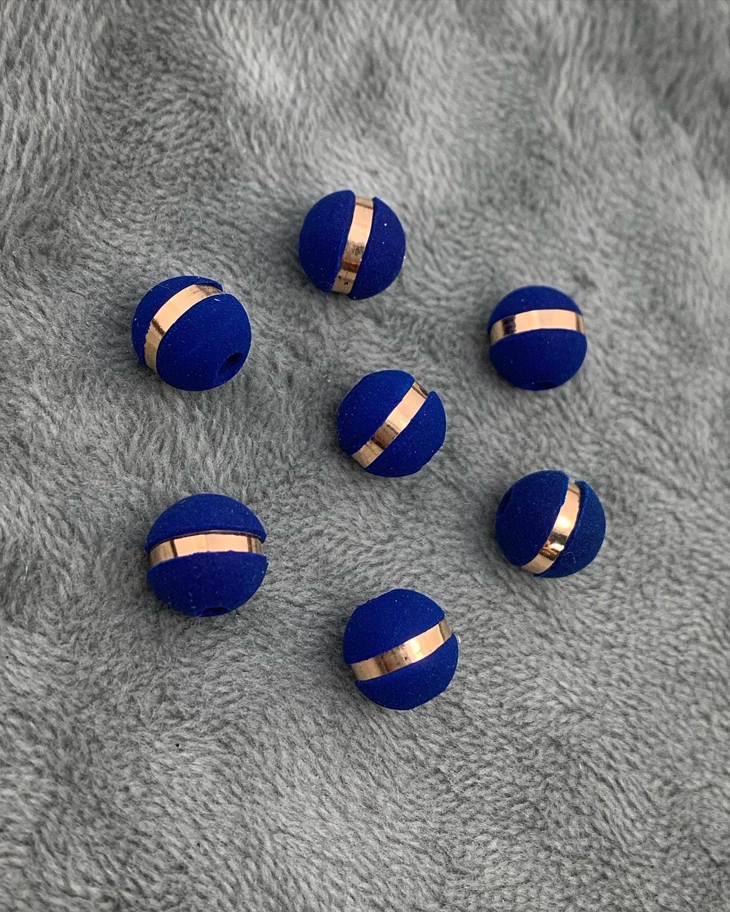 Neoros azules 8mm 1 raya Oro Rosado (Joya) B