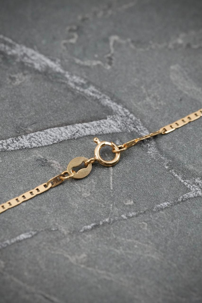 Cadena Plana 2.1gr / Largo 50cm / Oro Amarillo italy +3 M