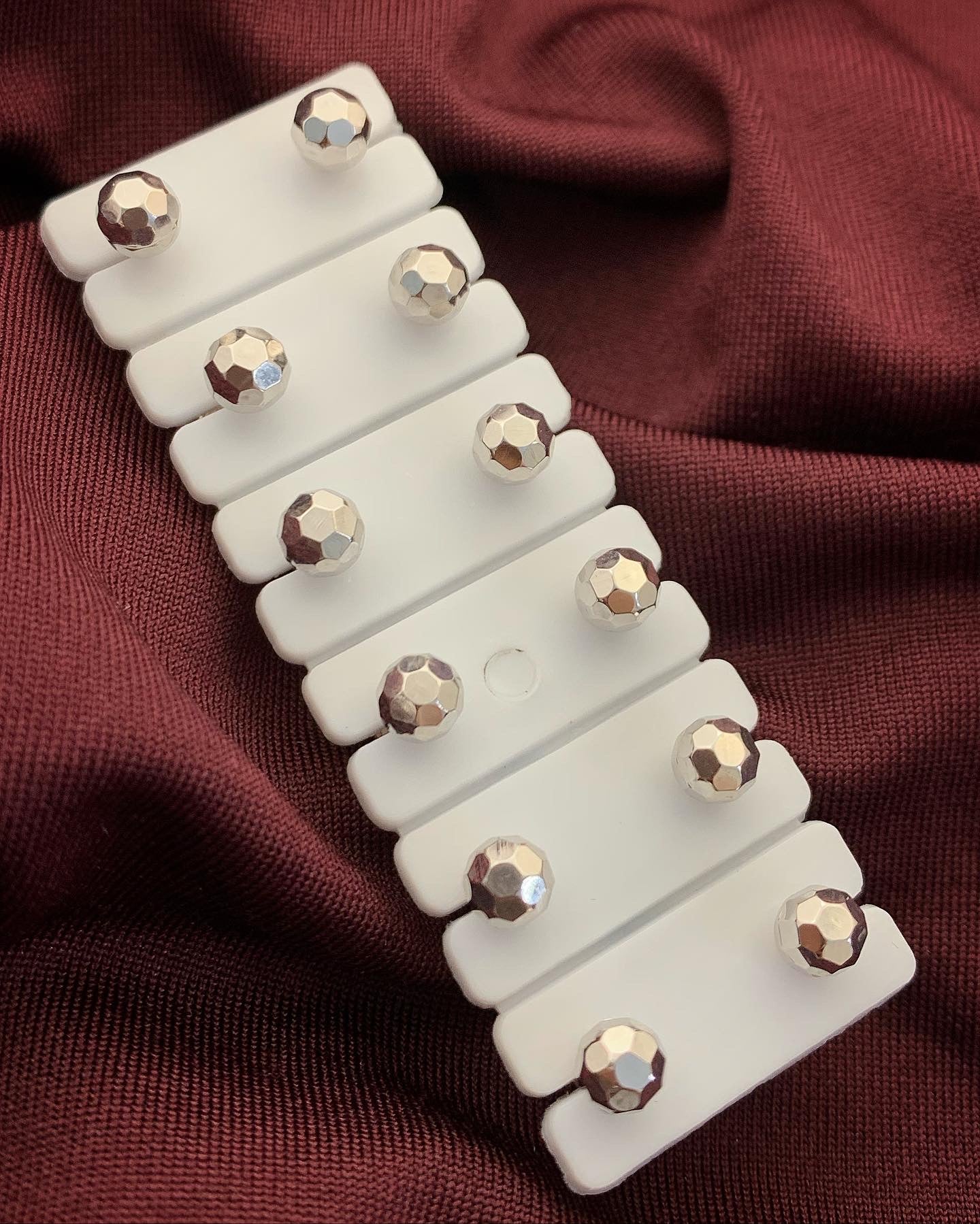 Topos bola discoteca 5mm 0.7gr / Oro Blanco Nac B