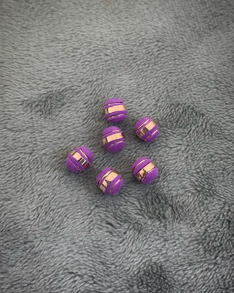 Neoro morado 6mm 3 rayas 0.14gr / Oro Rosado Nac B