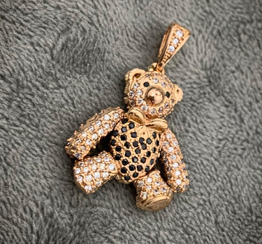 Dije de oso articulado 7gr / 3cm / Oro rosado Nac B