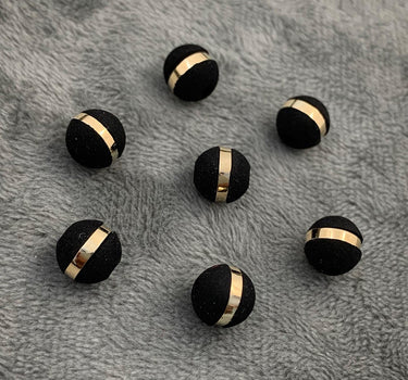Neoros negros 8mm 1 raya Oro Amarillo (Joya) B