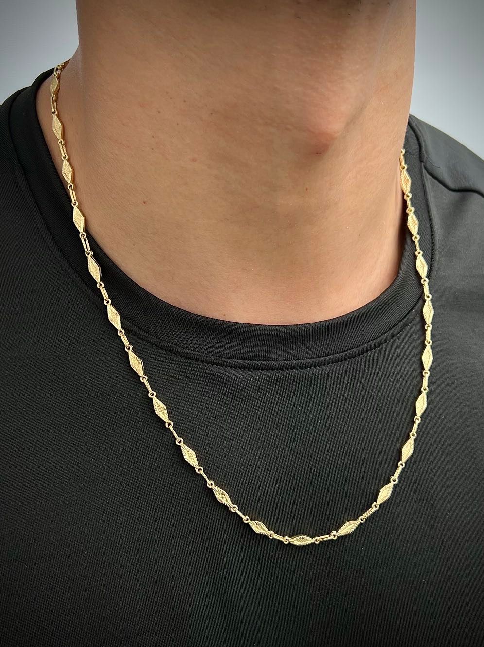 Cadena rustica diamantada 12.05gr / Largo 60cm / Oro Amarillo (Joya) B