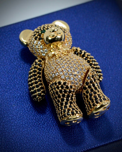 Dije de oso articulado 13.5gr / 3.2cm / Oro Amarillo Nac M