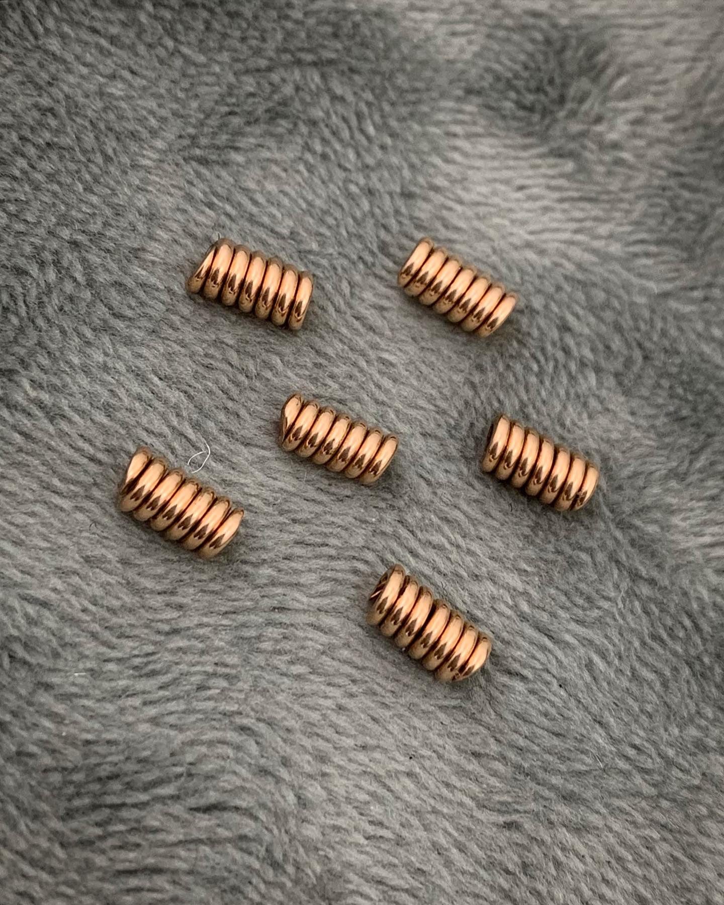 Herraje De resorte 0.2gr / Oro Rosado Nac B