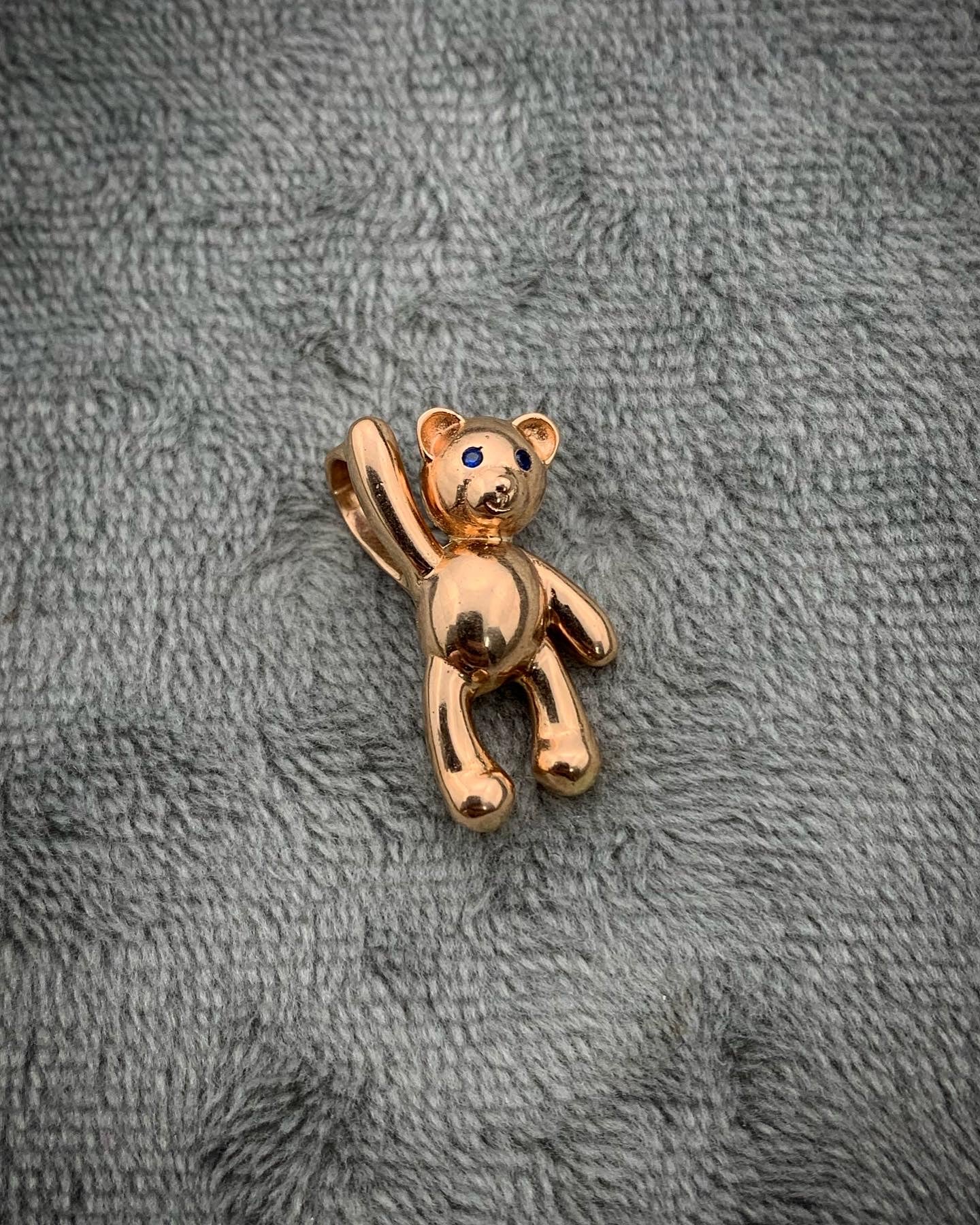 Dije de oso 3.45gr / 2.1cm / Oro Rosado Nac.Esp B