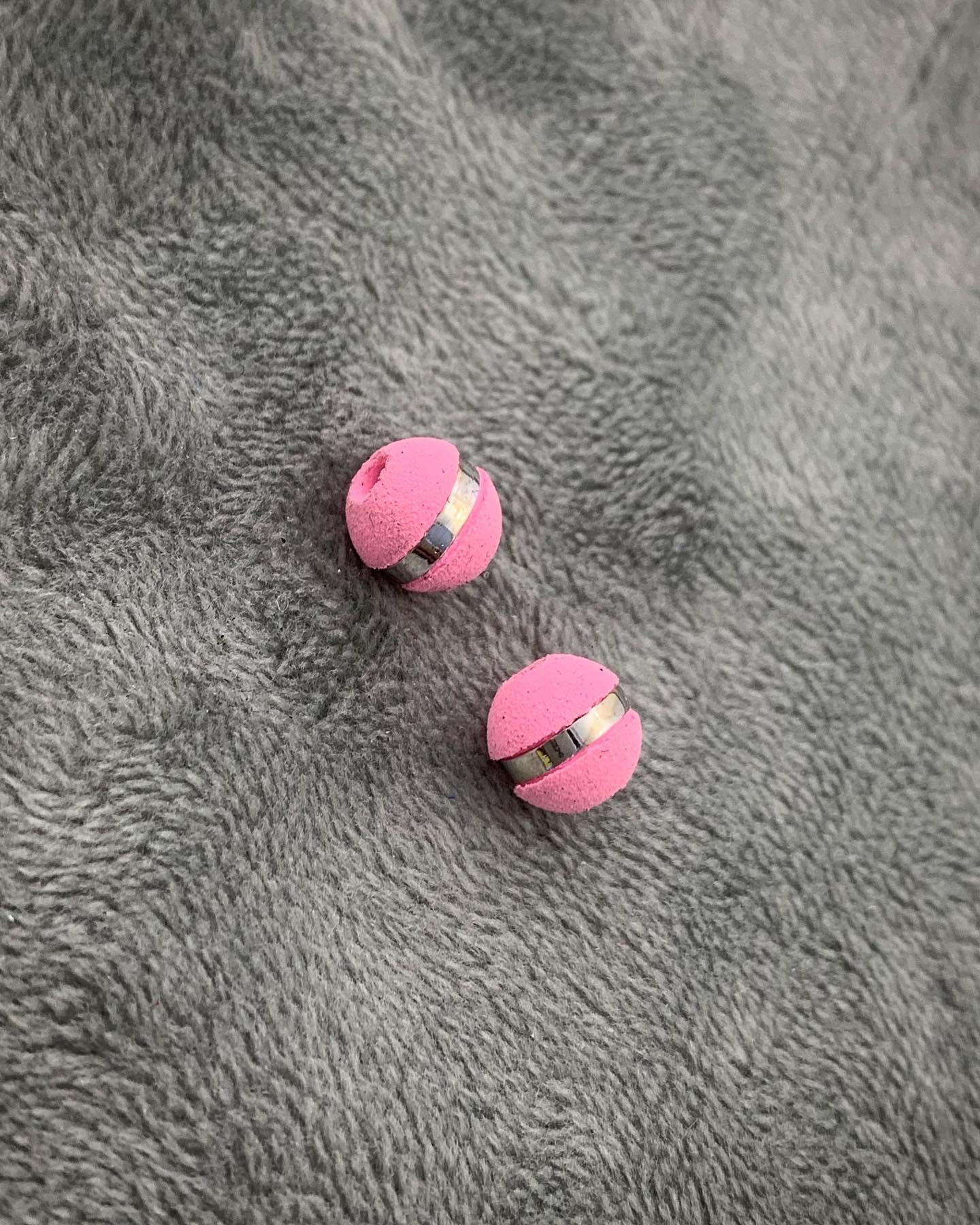 Neoros rosados 8mm 1 raya Oro Blanco (Joya) B