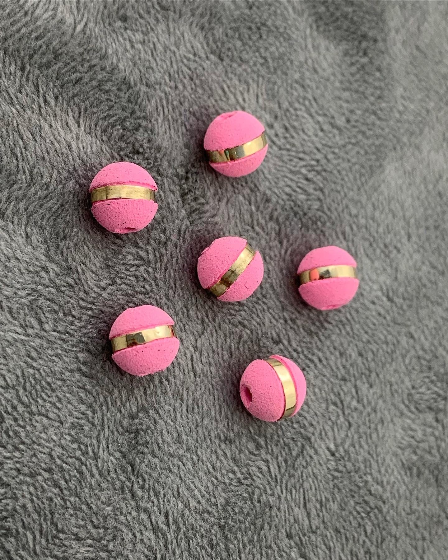 Neoros rosados 8mm 1 raya Oro Amarillo (Joya) B