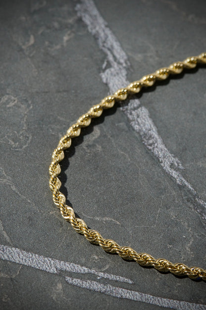 Cadena tejido lazo 35.25gr / Largo 60cm / Oro Amarillo de 14k /  M
