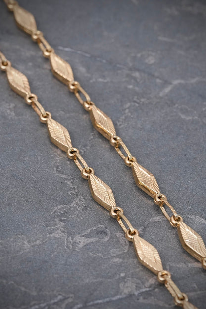 Cadena rustica diamantada 12.05gr / Largo 60cm / Oro Amarillo (Joya) B