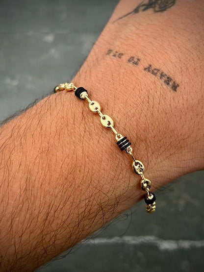 Pulso rustico gc 3.45gr / Largo 20cm / Oro Amarillo (Joya) B